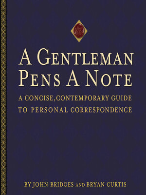 cover image of A Gentleman Pens a Note